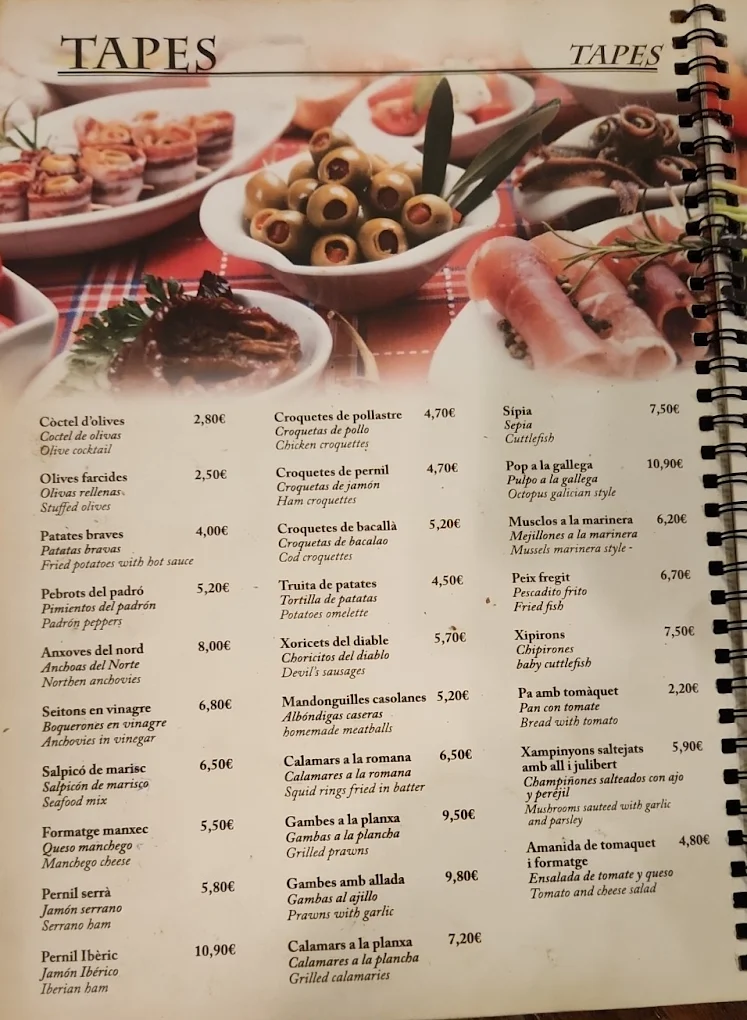 Restaurant Colom menu 8